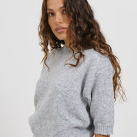Haze Short Sleeve Jumper Stone