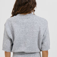 Haze Short Sleeve Jumper Stone