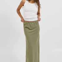 Bell Maxi Skirt Moss - FINAL SALE