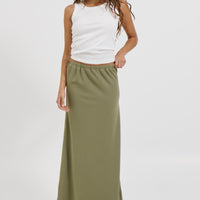 Bell Maxi Skirt Moss - FINAL SALE
