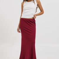 Bell Maxi Skirt Wine - FINAL SALE