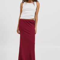 Bell Maxi Skirt Wine - FINAL SALE