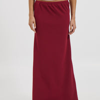 Bell Maxi Skirt Wine - FINAL SALE