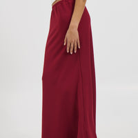 Bell Maxi Skirt Wine - FINAL SALE