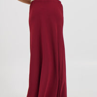 Bell Maxi Skirt Wine - FINAL SALE