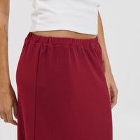 Bell Maxi Skirt Wine - FINAL SALE