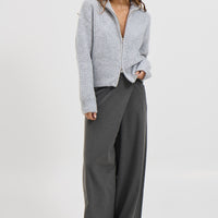 Haze Zip Jumper Stone