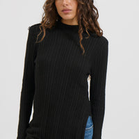 Lexa Knit Top Black