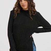 Lexa Knit Top Black