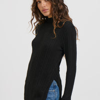 Lexa Knit Top Black
