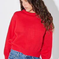 Bianka Crew Neck Sweater Cherry