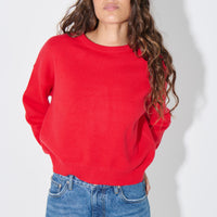 Bianka Crew Neck Sweater Cherry