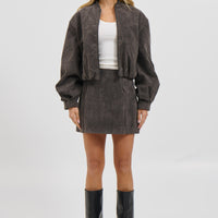 Clara Mini Skirt Grey