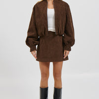 Clara Mini Skirt Chocolate