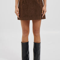 Clara Mini Skirt Chocolate
