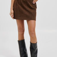 Clara Mini Skirt Chocolate