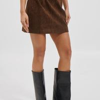 Clara Mini Skirt Chocolate