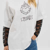 Tequila Lace Tee White