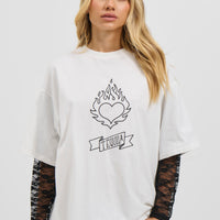 Tequila Lace Tee White