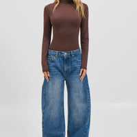 Kai Long Sleeve Bodysuit Chocolate
