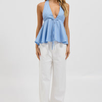 Sasha Halter Top Blue