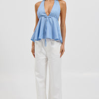 Sasha Halter Top Blue