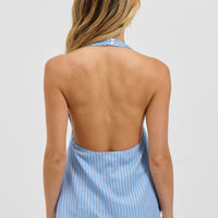 Sasha Halter Top Blue