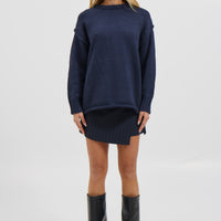 Toni Knit Jumper Navy