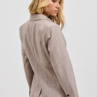 Simona Blazer Light Brown