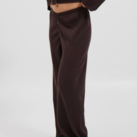 August Button Pant Chocolate