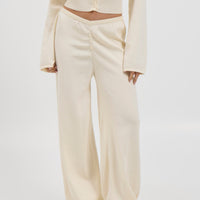 August Button Pant Cream