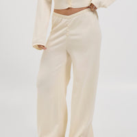 August Button Pant Cream