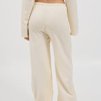 August Button Pant Cream