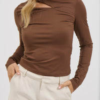 Ollie Long Sleeve Chocolate