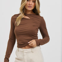 Ollie Long Sleeve Chocolate