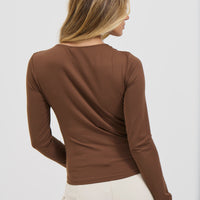 Ollie Long Sleeve Chocolate