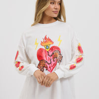Twin Flame Top White