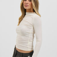 Katya Long Sleeve Top Off White