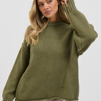 Nikova Knit Jumper Army