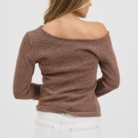 Hannah Long Sleeve Top Hazelnut