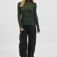 Tyler Sheer Top Emerald