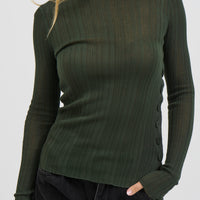 Tyler Sheer Top Emerald