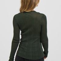 Tyler Sheer Top Emerald