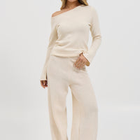 Hannah Long Sleeve Top Cream