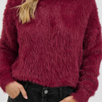 Arizona Fluffy Knit Wine