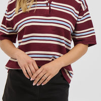Lynal Short Sleeve Rugby Top Wine