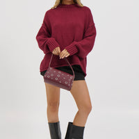 Nikova Knit Jumper Wine