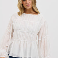 Jemimah Top White