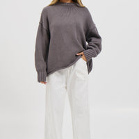 Nikova Knit Jumper Dark Grey