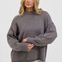 Nikova Knit Jumper Dark Grey